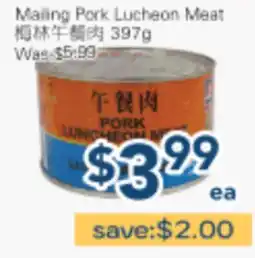 Oceans Fresh Food Market Maling Pork Lucheon Meat offer