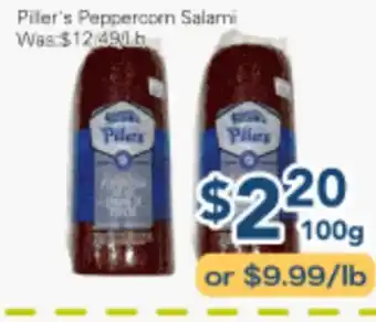 Oceans Fresh Food Market Piller's Peppercorn Salami offer