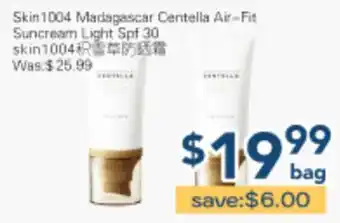 Oceans Fresh Food Market Skin1004 Madagascar Centella Air-Fit Suncream Light Spf 30 offer