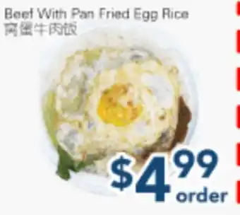 Oceans Fresh Food Market Beef With Pan Fried Egg Rice offer