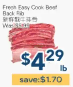 Oceans Fresh Food Market Fresh Easy Cook Beef Back Rib offer
