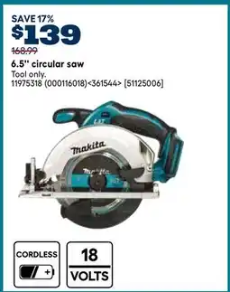 RONA Makita 6.5 circular saw offer