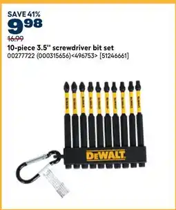 RONA DEWALT 10-piece 3.5 screwdriver bit set offer