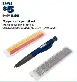 RONA RONA Carpenter's pencil set offer