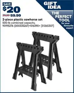 RONA 2-piece plastic sawhorse set offer