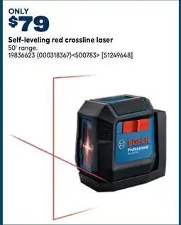 RONA Bosch Self-leveling red crossline laser offer