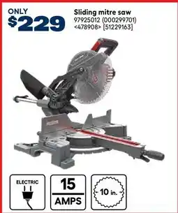 RONA Craftsman Sliding mitre saw offer