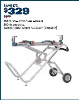 RONA BOSCH Mitre saw stand on wheels offer