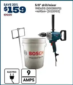 RONA Bosch 5/8 drill/mixer offer