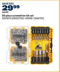RONA Dewalt 55-piece screwdriver bit set offer