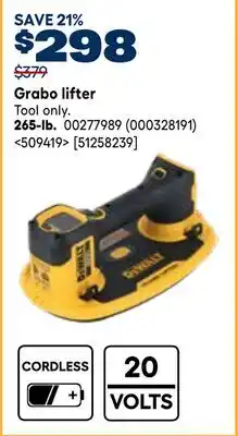RONA DEWALT Grabo lifter 265-Ib offer