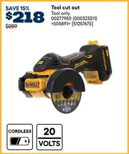 RONA DEWALT Tool cut out offer