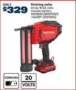RONA CRAFTSMAN Finishing nailer offer
