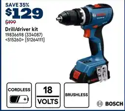 RONA Bosch Drill/driver kit offer