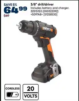 RONA Worx 3/ 8 drill/driver offer