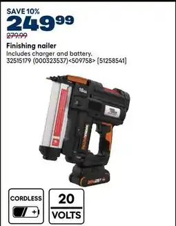 RONA Worx Finishing nailer offer