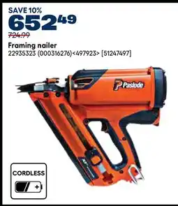 RONA Paslode Framing nailer offer