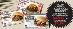 Fiesta Farms FROZEN CARDINAL ROADHOUSE BURGERS offer