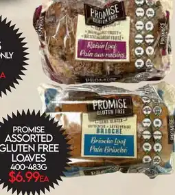 Fiesta Farms PROMISE ASSORTED GLUTEN FREE LOAVES offer
