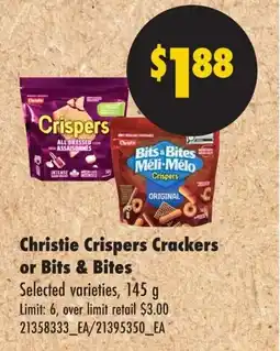 No Frills Christie Crispers Crackers or Bits & Bites offer