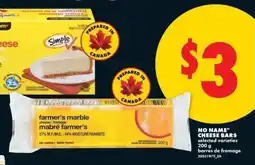 No Frills No name cheese bars offer