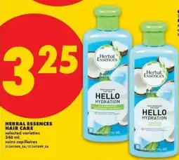 No Frills Herbal essences hair care offer
