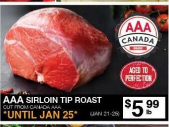 Lococo's AAA Sirloin Tip Roast offer