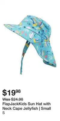 Well FlapJackKids Sun Hat with Neck Cape Jellyfish | Small offer