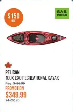 Sail 100X Exo Recreational Kayak offer