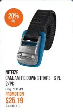 Sail CamJam Tie Down Straps - 6 in. - 2/PK offer