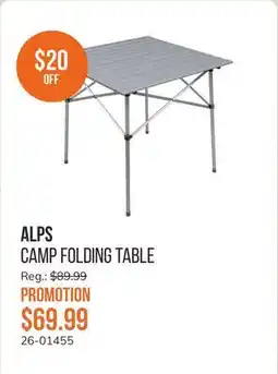 Sail Camp Folding Table offer