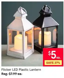 Kitchen Stuff Plus Flicker LED Plastic Lantern offer