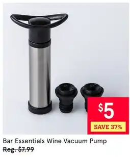Kitchen Stuff Plus Bar Essentials Wine Vacuum Pump offer