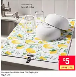Kitchen Stuff Plus Harman Printed Microfibre Dish Drying Mat offer