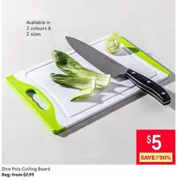 Kitchen Stuff Plus Dice Poly Cutting Board offer