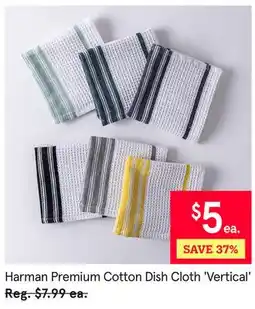 Kitchen Stuff Plus Harman Premium Cotton Dish Cloth 'Vertical' offer