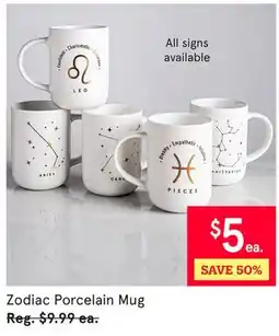 Kitchen Stuff Plus Zodiac Porcelain Mug offer