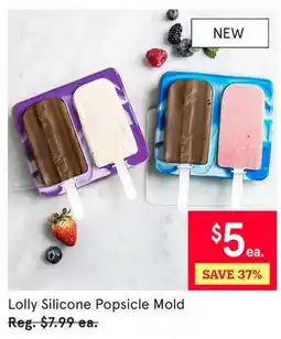 Kitchen Stuff Plus Lolly Silicone Popsicle Mold offer