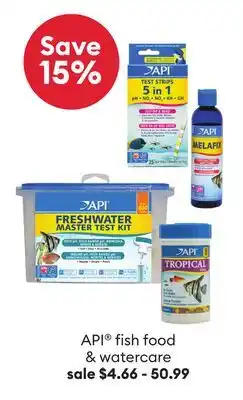 Petsmart API fish food & watercare offer