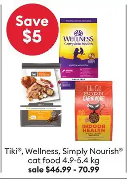 Petsmart Tiki , Wellness, Simply Nourish cat food offer