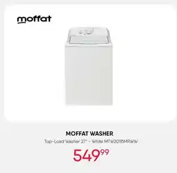 Meubles RD MOFFAT Washer Top-Load White 27 - MTW201BMRWW offer