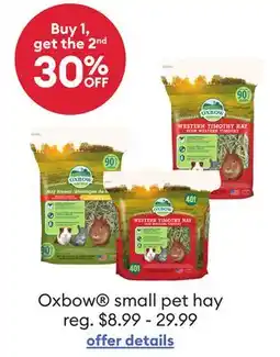 Petsmart Oxbow small pet hay offer