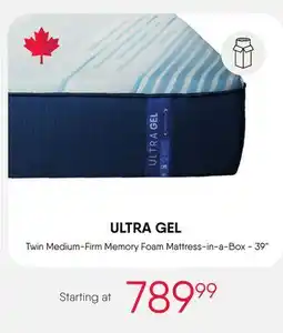Meubles RD Twin Medium-Firm Memory Foam Mattress-in-a-Box - 39 offer