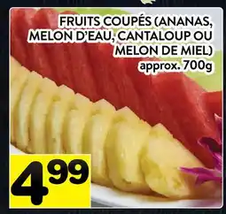 Supermarché PA FRUITS COUPÉS (ANANAS, MELON D'EAU, CANTALOUP OU MELON DE MIEL) offer