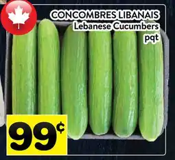 Supermarché PA CONCOMBRES LIBANAIS | Lebanese Cucumbers offer