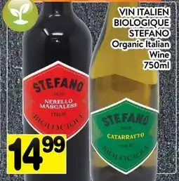 Supermarché PA VIN ITALIEN BIOLOGIQUE STEFANO | Organic Italian Wine offer