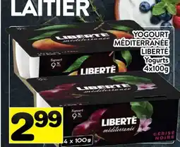 Supermarché PA YOGOURT MÉDITERRANÉE LIBERTÉ | Yogurts offer