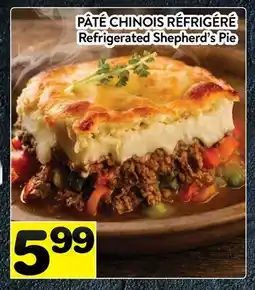 Supermarché PA PÂTÉ CHINOIS RÉFRIGÉRÉ | Refrigerated Shepherd's Pie offer