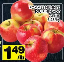 Supermarché PA POMMES HUNNYZ OU PINK LADY offer