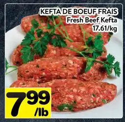 Supermarché PA KEFTA DE BOEUF FRAIS | Fresh Beef Kefta offer